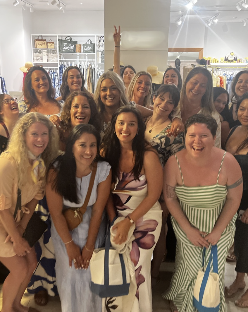 SERA travelers together in a Saint Barth boutique