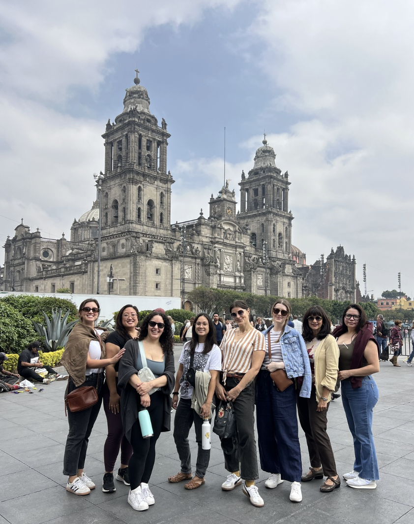 SERA travelers in front of the Mexico City Metropolitan Cathedral